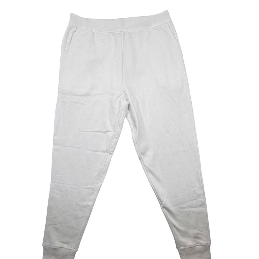 Cocoburry Mens Womens Unisex White Jogger Pants L